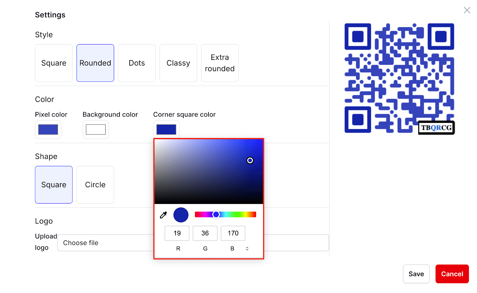 QR Customizations on the Free QR Code Generator